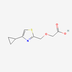 molecular formula C9H11NO3S B11782251 (4-Cyclopropyl-thiazol-2-ylmethoxy)-acetic acid 