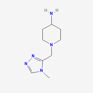 1-((4-Methyl-4H-1,2,4-triazol-3-yl)methyl)piperidin-4-amine