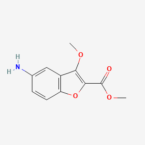 Methyl 5-amino-3-methoxybenzofuran-2-carboxylate