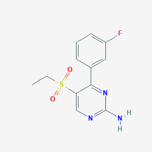 5-(Ethylsulfonyl)-4-(3-fluorophenyl)pyrimidin-2-amine