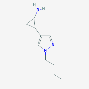 molecular formula C10H17N3 B11782336 2-(1-Butyl-1H-pyrazol-4-yl)cyclopropanamine 