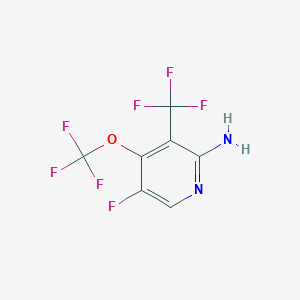 5-Fluoro-4-(trifluoromethoxy)-3-(trifluoromethyl)pyridin-2-amine