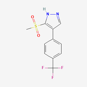 3-(Methylsulfonyl)-4-(4-(trifluoromethyl)phenyl)-1H-pyrazole