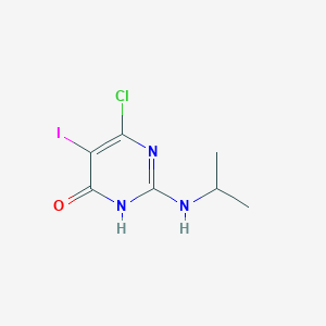 6-Chloro-5-iodo-2-(isopropylamino)pyrimidin-4(3H)-one