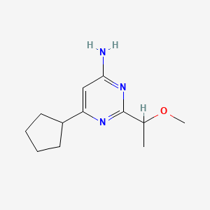 6-Cyclopentyl-2-(1-methoxyethyl)pyrimidin-4-amine