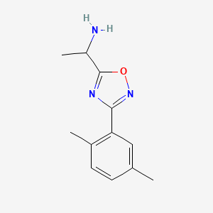 1-(3-(2,5-Dimethylphenyl)-1,2,4-oxadiazol-5-yl)ethanamine