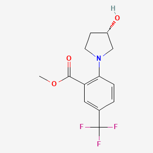 (S)-Methyl 2-(3-hydroxypyrrolidin-1-YL)-5-(trifluoromethyl)benzoate