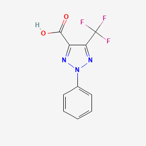 2-Phenyl-5-(trifluoromethyl)-2H-1,2,3-triazole-4-carboxylic acid