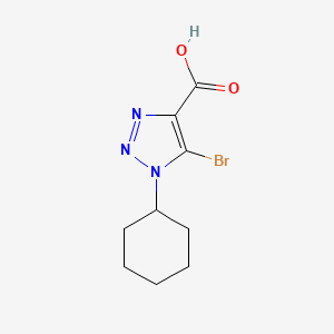 5-Bromo-1-cyclohexyl-1H-1,2,3-triazole-4-carboxylic acid