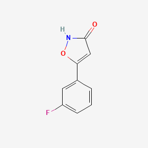 5-(3-Fluorophenyl)isoxazol-3-ol