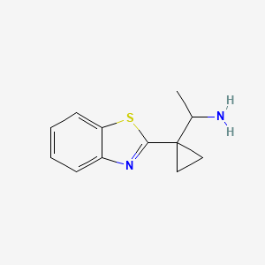 1-(1-(Benzo[D]thiazol-2-YL)cyclopropyl)ethanamine