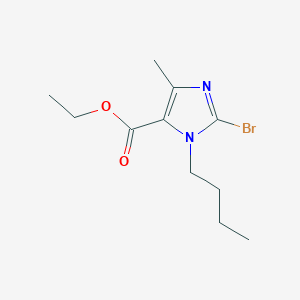 molecular formula C11H17BrN2O2 B11782575 Ethyl2-bromo-1-butyl-4-methyl-1H-imidazole-5-carboxylate 