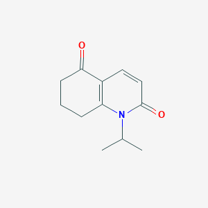 molecular formula C12H15NO2 B11782600 1-Isopropyl-7,8-dihydroquinoline-2,5(1H,6H)-dione 