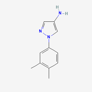 molecular formula C11H13N3 B11782661 1-(3,4-Dimethylphenyl)-1H-pyrazol-4-amine 