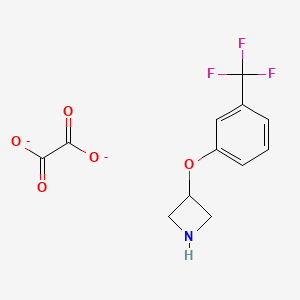 molecular formula C12H12F3NO5 B1178267 Pubchem_53439668 CAS No. 132924-64-2