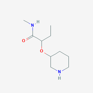 N-Methyl-2-(piperidin-3-yloxy)butanamide