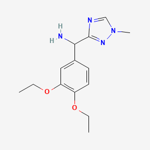 (3,4-Diethoxyphenyl)(1-methyl-1H-1,2,4-triazol-3-yl)methanamine