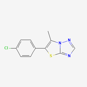 5-(4-Chlorophenyl)-6-methylthiazolo[3,2-B][1,2,4]triazole