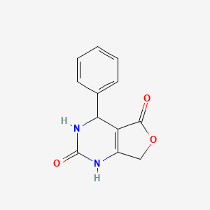 molecular formula C12H10N2O3 B11782732 4-Phenyl-3,4-dihydrofuro[3,4-d]pyrimidine-2,5(1H,7H)-dione CAS No. 14743-95-4