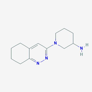 molecular formula C13H20N4 B11782789 1-(5,6,7,8-Tetrahydrocinnolin-3-yl)piperidin-3-amine 