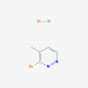 molecular formula C5H6Br2N2 B11782808 3-Bromo-4-methylpyridazine hydrobromide CAS No. 1998215-84-1