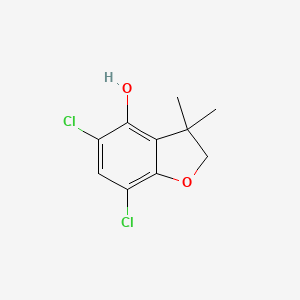 5,7-Dichloro-3,3-dimethyl-2,3-dihydrobenzofuran-4-ol