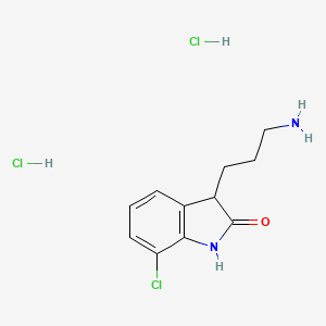 3-(3-Aminopropyl)-7-chloroindolin-2-one dihydrochloride