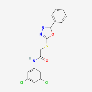 N-(3,5-Dichlorophenyl)-2-((5-phenyl-1,3,4-oxadiazol-2-yl)thio)acetamide