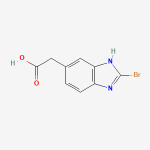 2-(2-Bromo-1H-benzo[d]imidazol-5-yl)acetic acid