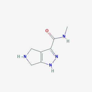 molecular formula C7H10N4O B11782968 N-Methyl-2,4,5,6-tetrahydropyrrolo[3,4-c]pyrazole-3-carboxamide 