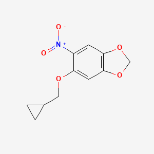 5-(Cyclopropylmethoxy)-6-nitrobenzo[d][1,3]dioxole