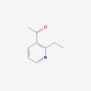 molecular formula C9H11NO B11782982 1-(2-Ethylpyridin-3-yl)ethanone 