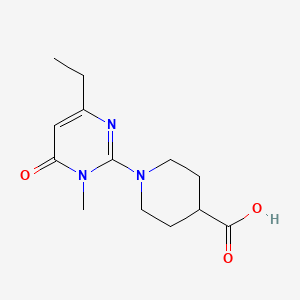 1-(4-Ethyl-1-methyl-6-oxo-1,6-dihydropyrimidin-2-yl)piperidine-4-carboxylic acid