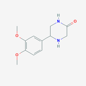 5-(3,4-Dimethoxyphenyl)piperazin-2-one