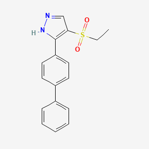 3-([1,1'-Biphenyl]-4-yl)-4-(ethylsulfonyl)-1H-pyrazole