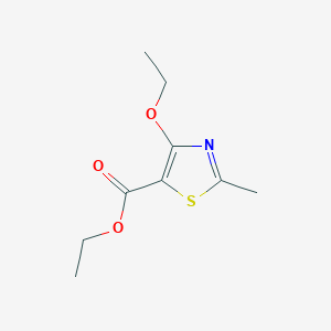 molecular formula C9H13NO3S B11783094 Ethyl4-ethoxy-2-methylthiazole-5-carboxylate 