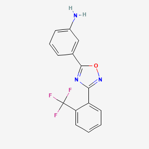 3-(3-(2-(Trifluoromethyl)phenyl)-1,2,4-oxadiazol-5-yl)aniline