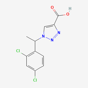 1-(1-(2,4-Dichlorophenyl)ethyl)-1H-1,2,3-triazole-4-carboxylic acid