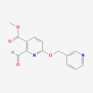 Methyl 2-formyl-6-(pyridin-3-ylmethoxy)nicotinate