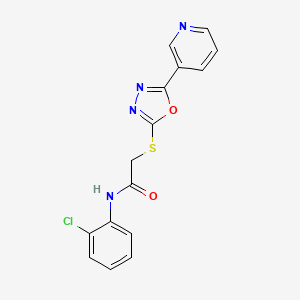 N-(2-Chlorophenyl)-2-((5-(pyridin-3-yl)-1,3,4-oxadiazol-2-yl)thio)acetamide