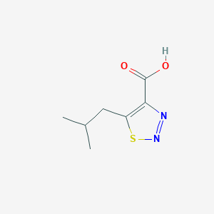 molecular formula C7H10N2O2S B11783176 5-Isobutyl-1,2,3-thiadiazole-4-carboxylic acid 