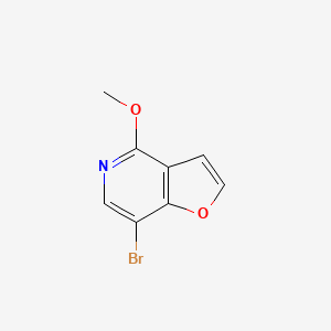 molecular formula C8H6BrNO2 B11783184 7-Bromo-4-methoxyfuro[3,2-c]pyridine 