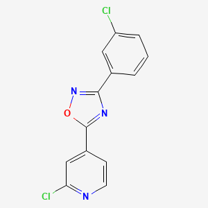 3-(3-Chlorophenyl)-5-(2-chloropyridin-4-yl)-1,2,4-oxadiazole