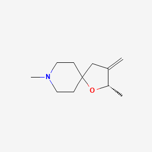 (-)-(S)-2,8-dimethyl-3-methylene-1-oxa-8azaspiro[4.5]decane