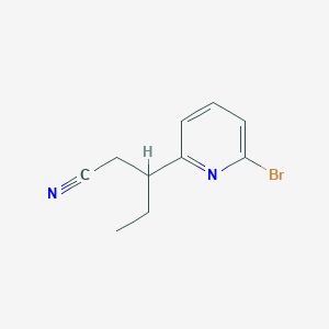 3-(6-Bromopyridin-2-yl)pentanenitrile