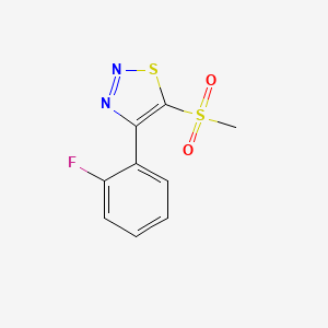 4-(2-Fluorophenyl)-5-(methylsulfonyl)-1,2,3-thiadiazole