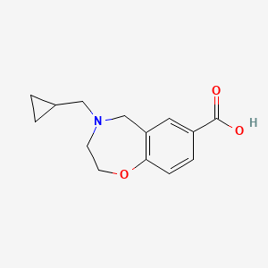 4-(Cyclopropylmethyl)-2,3,4,5-tetrahydrobenzo[f][1,4]oxazepine-7-carboxylic acid