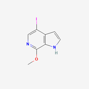 molecular formula C8H7IN2O B11783399 4-Iodo-7-methoxy-1H-pyrrolo[2,3-c]pyridine 