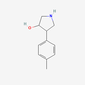 molecular formula C11H15NO B11783438 4-(p-Tolyl)pyrrolidin-3-ol 