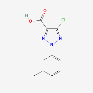 molecular formula C10H8ClN3O2 B11783473 5-Chloro-2-(m-tolyl)-2H-1,2,3-triazole-4-carboxylic acid 